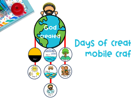 days of creation preschool craft