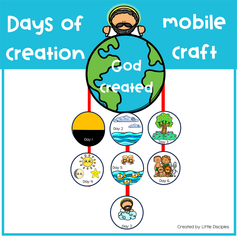 days of creation preschool craft