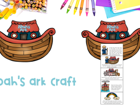 Noah's ark preschool craft activity