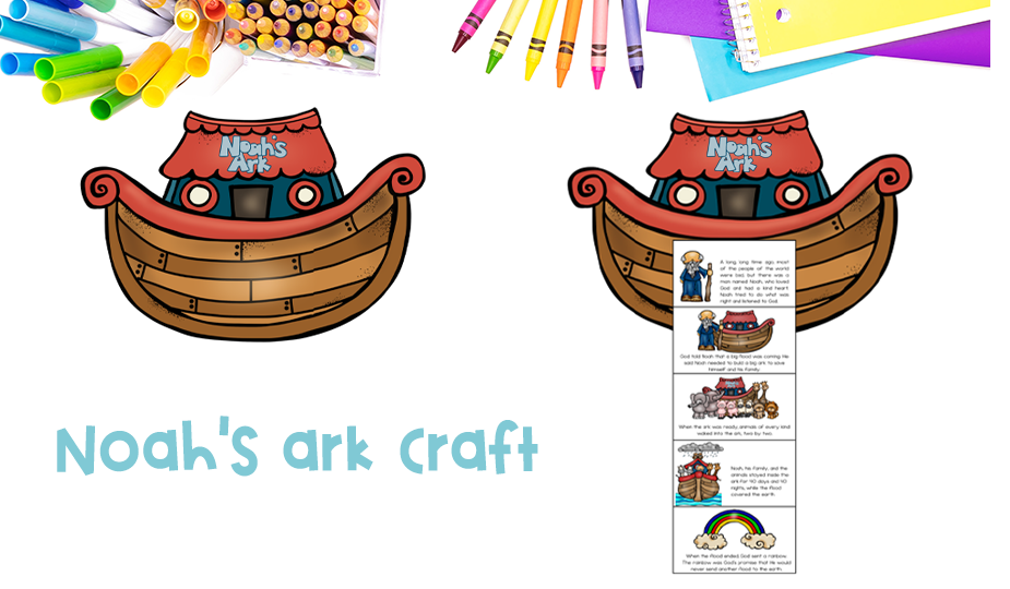 Noah's ark preschool craft activity
