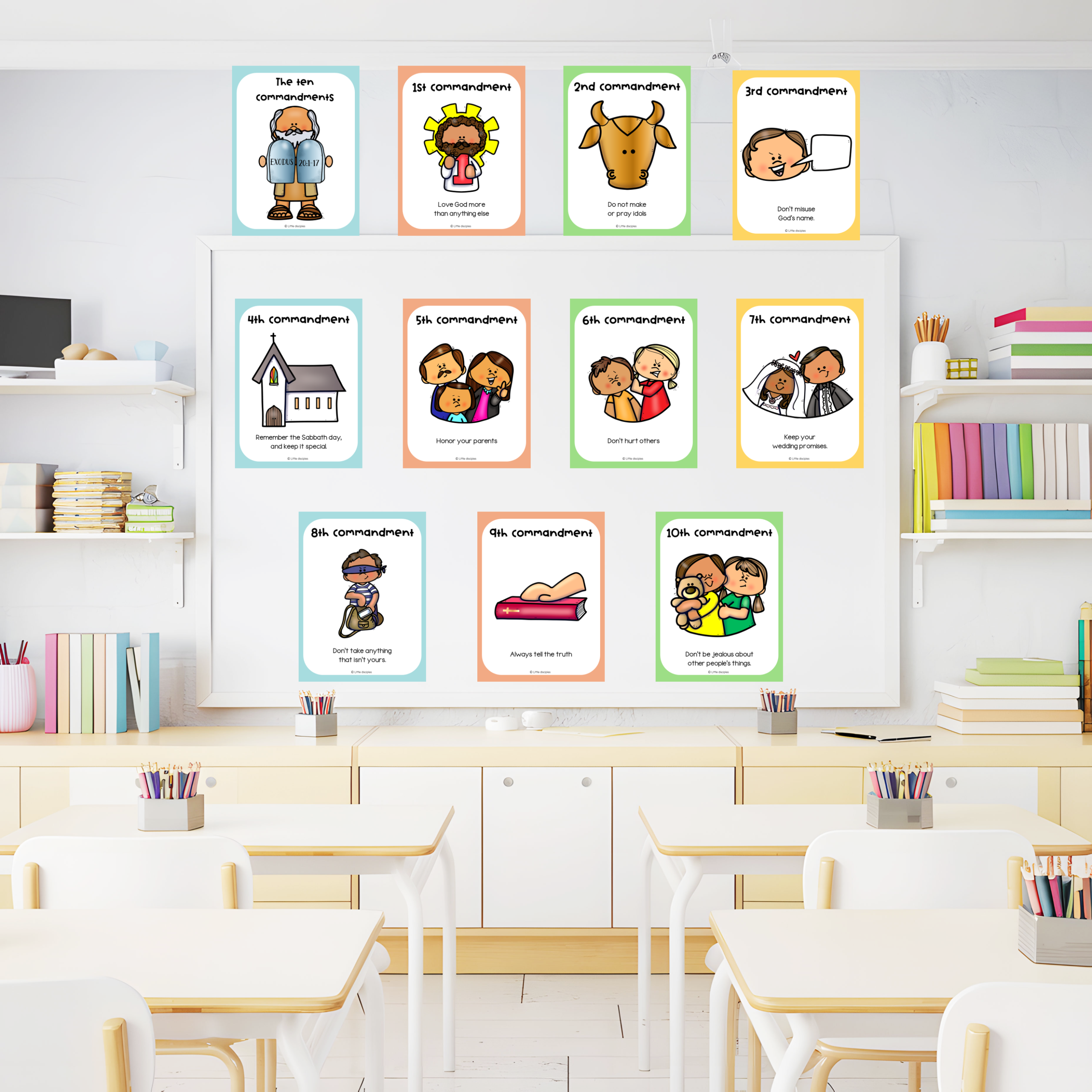 10 commandments bulletin board posters