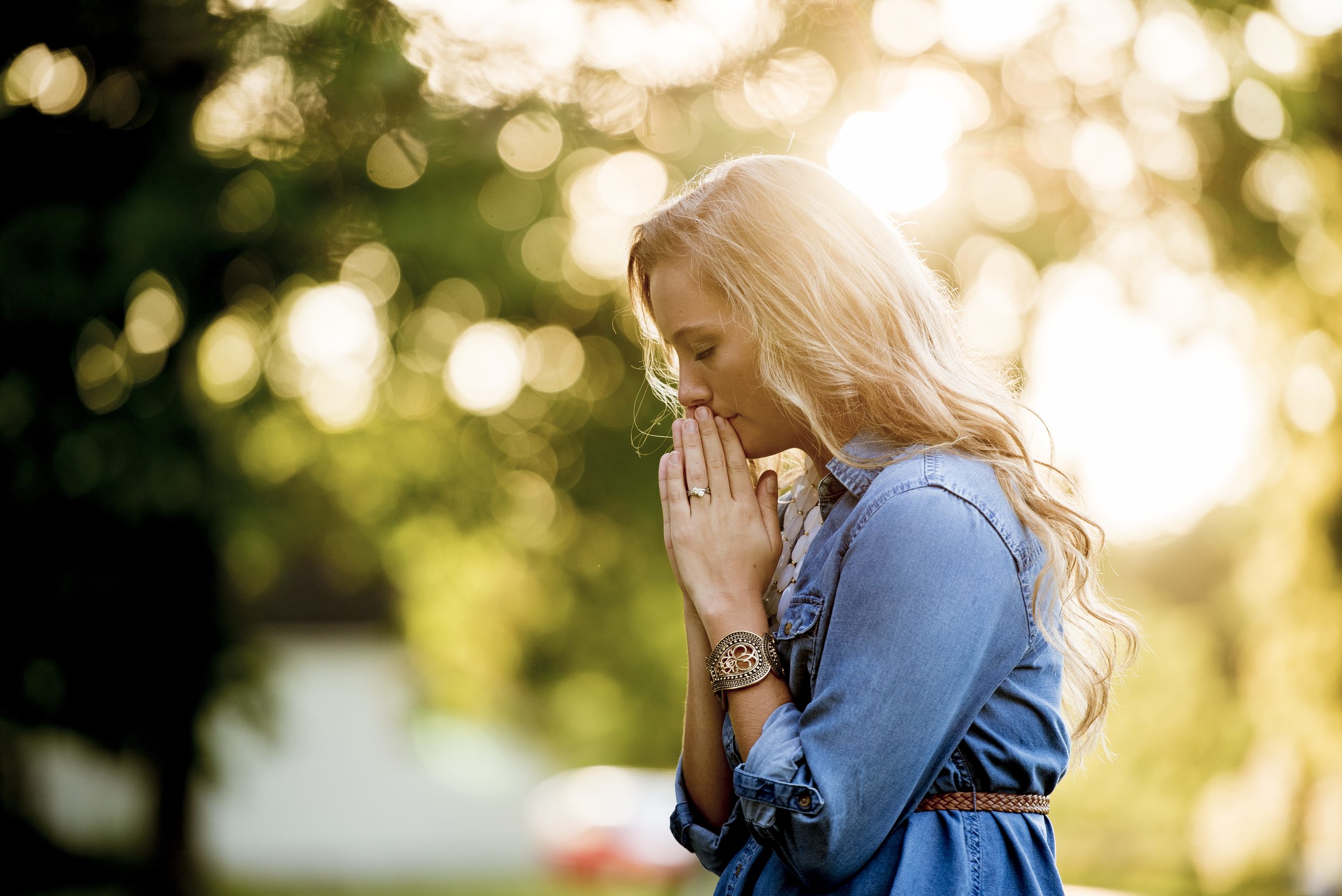Woman praying