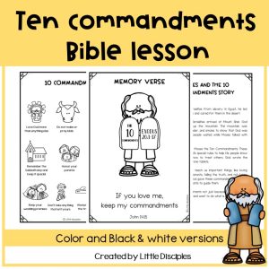 Ten commandments worksheets